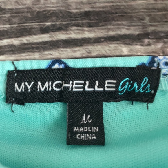My Michelle Girls size Medium Romper Cold shoulder - Picture 2 of 7